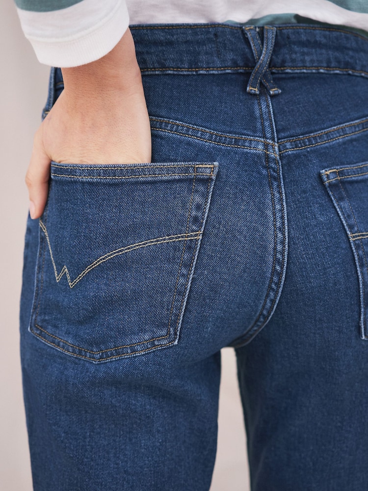 White Stuff Blue Denim Katy Relaxed Slim Jeans - Image 2 of 5 White Stuff Blue Denim Katy Relaxed Slim Jeans - Image 2 of 5