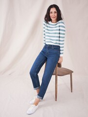 White Stuff Blue Denim Katy Relaxed Slim Jeans - Image 5 of 5