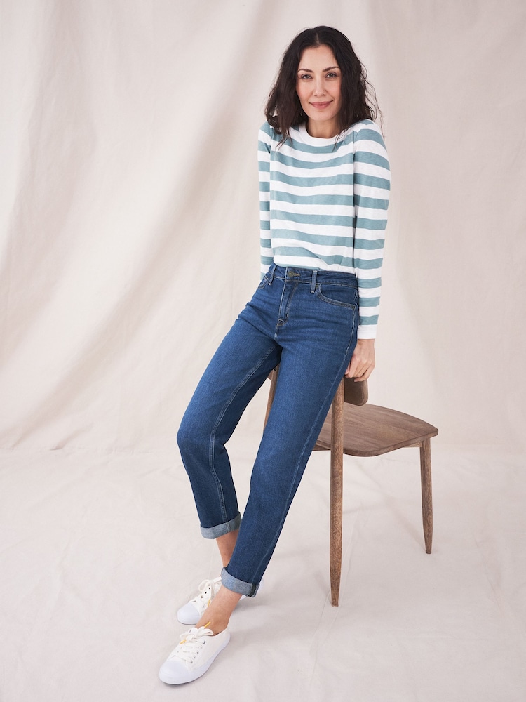 White Stuff Blue Denim Katy Relaxed Slim Jeans - Image 5 of 5 White Stuff Blue Denim Katy Relaxed Slim Jeans - Image 5 of 5