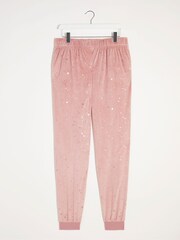 Figleaves Pink Dusty Fleece Joggers - Image 3 of 3