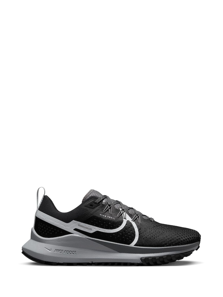 Nike Silver/Black Pegasus 4 Trail Running Trainers - Image 1 of 10