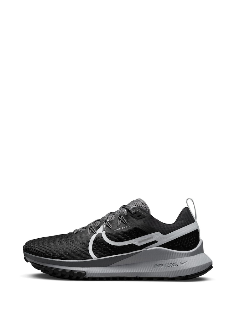 Nike Silver/Black Pegasus 4 Trail Running Trainers - Image 4 of 10