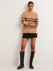 Boden Black Oversized High Neck Jumper - Image 1 of 5