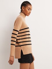 Boden Black Oversized High Neck Jumper - Image 3 of 5