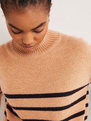 Boden Black Oversized High Neck Jumper - Image 4 of 5