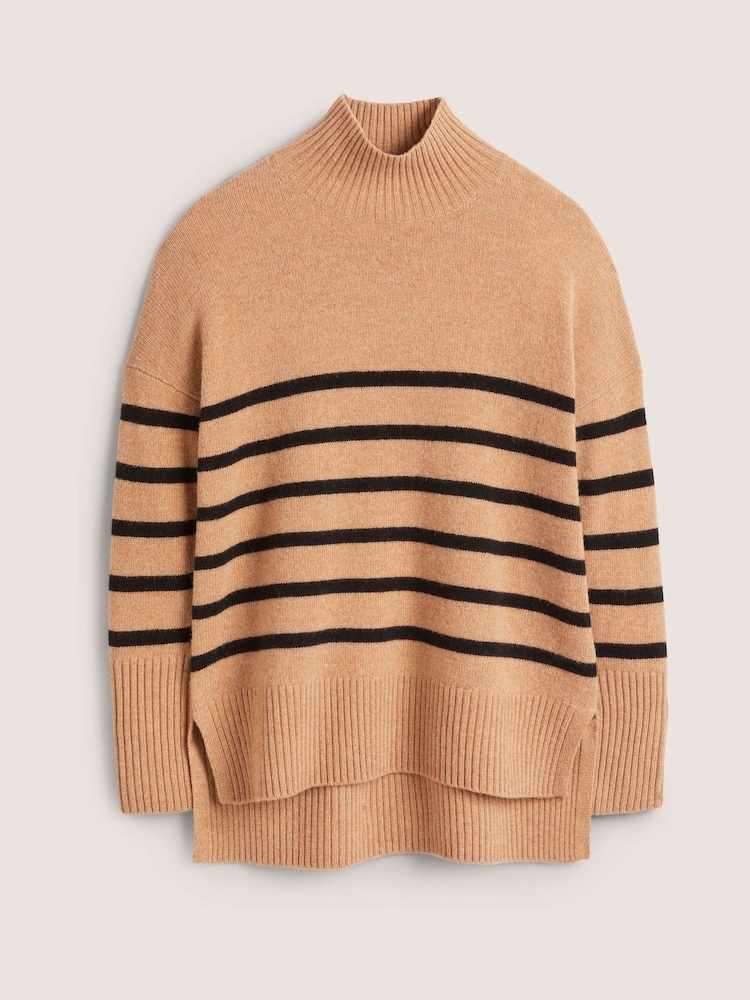 Boden Black Oversized High Neck Jumper - Image 5 of 5