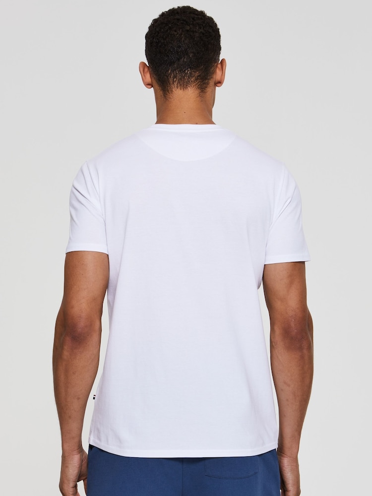 U.S. Polo Assn. Bright White Stripe Rider 100% Cotton T-Shirt - Image 2 of 6