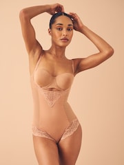 Tan Brown Firm Tummy Control Wear Your Own Bra Shaping Body - Image 1 of 4