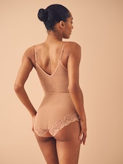 Tan Brown Firm Tummy Control Wear Your Own Bra Shaping Body - Image 2 of 4