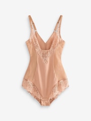 Tan Brown Firm Tummy Control Wear Your Own Bra Shaping Body - Image 4 of 4