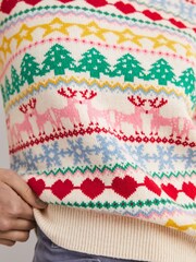 Boden Yellow Christmas Jumper - Image 5 of 6