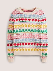 Boden Yellow Christmas Jumper - Image 6 of 6