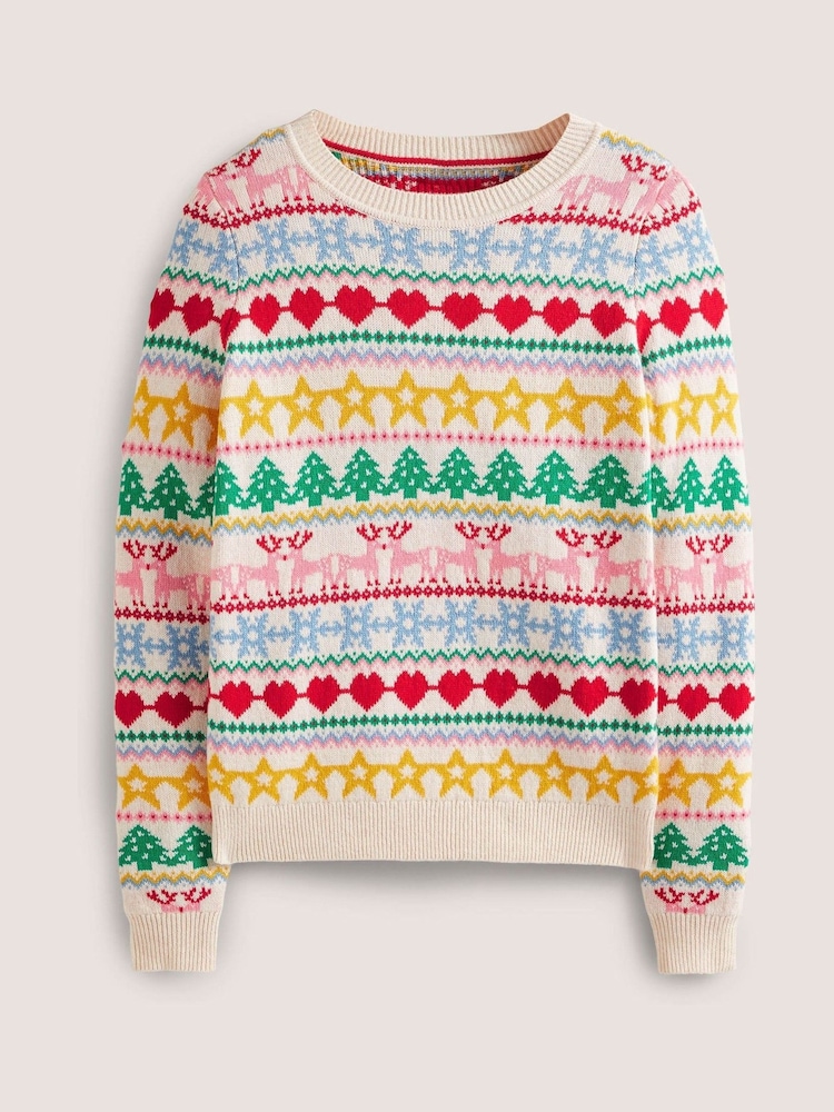 Boden Yellow Christmas Jumper - Image 6 of 6