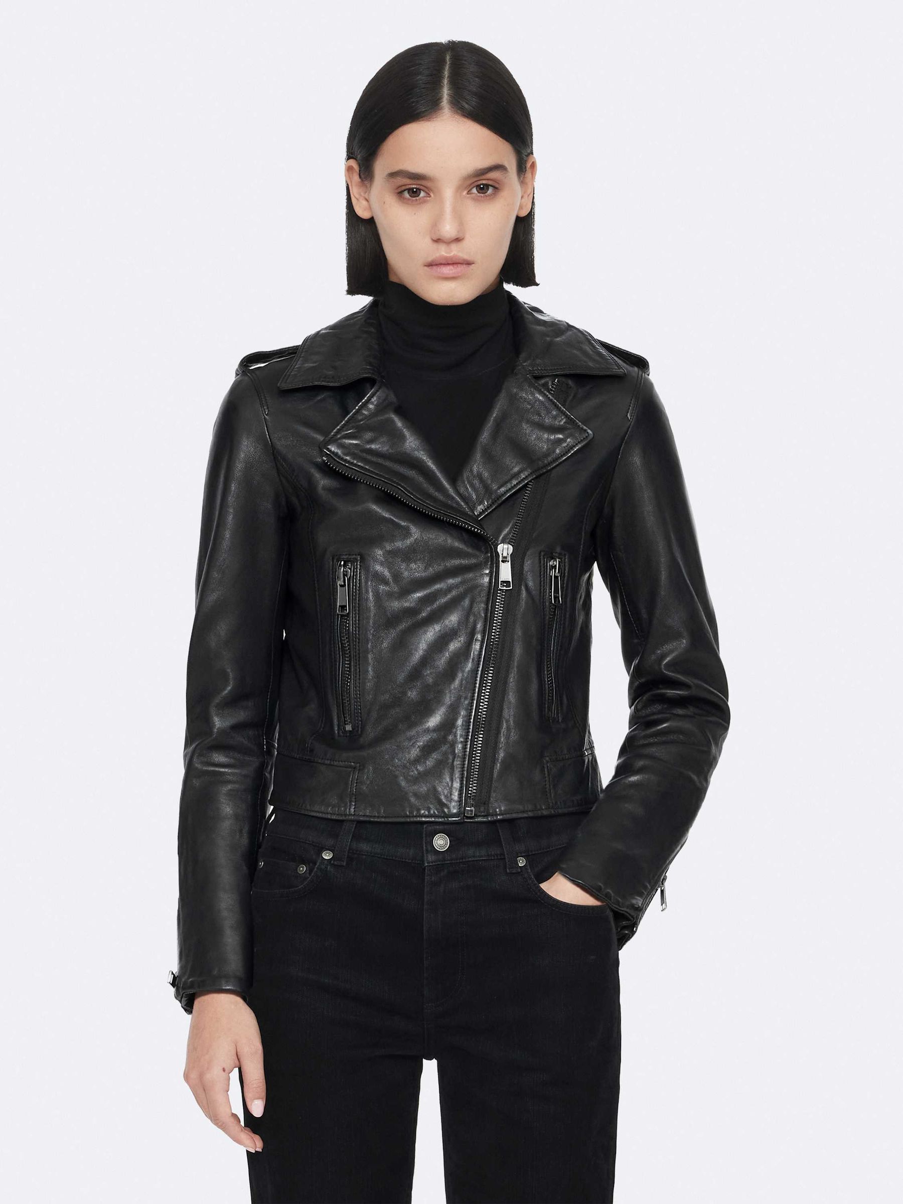 All Saints Women's Black Allsaints Errie Biker Jacket - Image 1