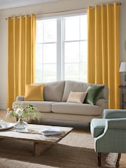 Laura Ashley Yellow Easton Made To Measure Curtains - Image 2 of 6
