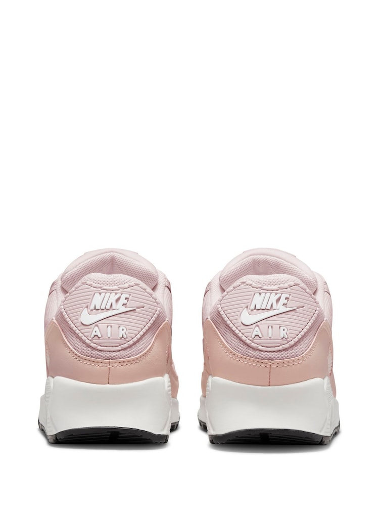 Nike Pink Air Max 90 Trainers - Image 4 of 13