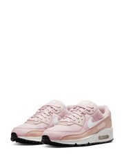 Nike Pink Air Max 90 Trainers - Image 5 of 13