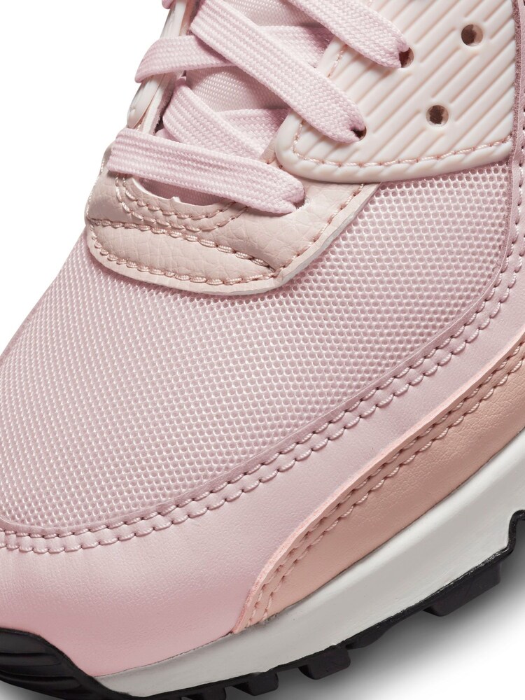Nike Pink Air Max 90 Trainers - Image 8 of 13