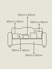 furn. Grey Orson Tufted Polyester Filled Cushion - Image 4 of 4