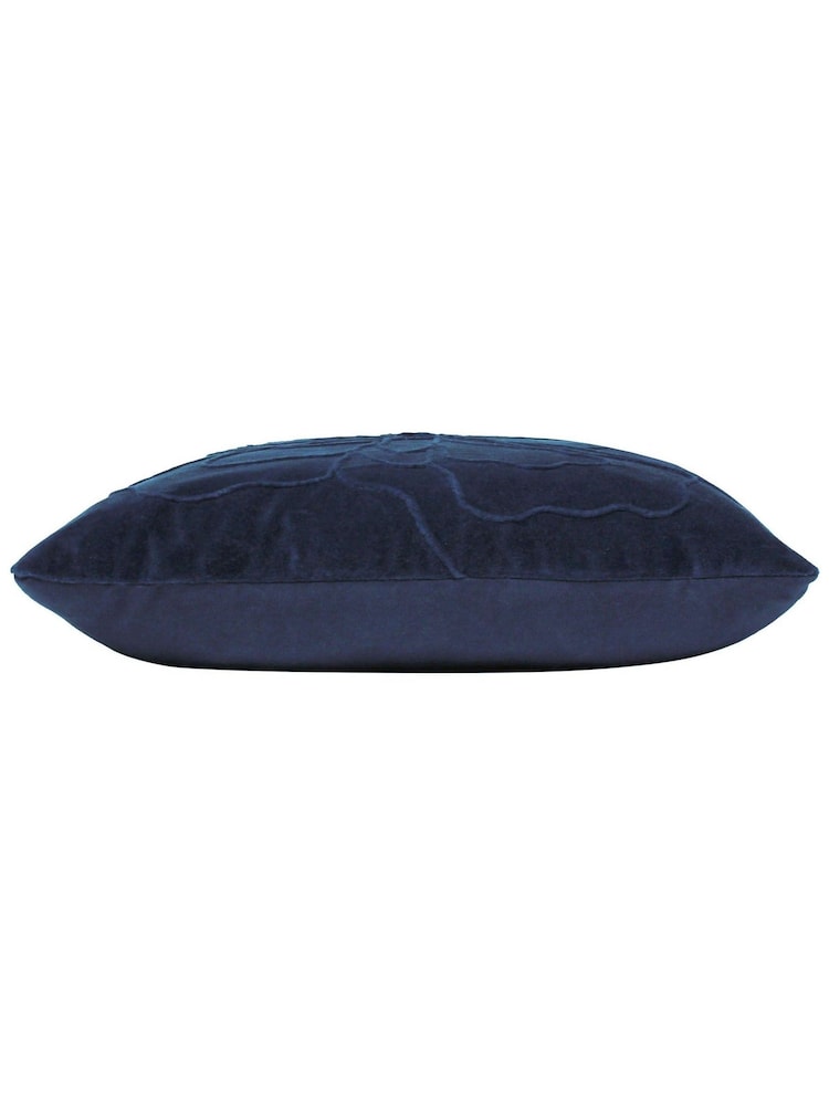 Furn 100% Cotton Angeles Floral Velvet Polyester Filled Cushion - Image 3 of 4