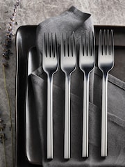 Silver 4 Piece Fork Hampton Stainless Steel Set - Image 1 of 2