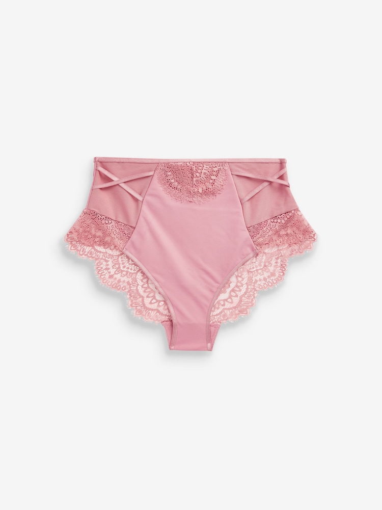 Nude/Pink - Figurformende Spitzenslips, 2er-Pack - Bild 1 von 3 Nude/Pink - Figurformende Spitzenslips, 2er-Pack - Bild 1 von 3