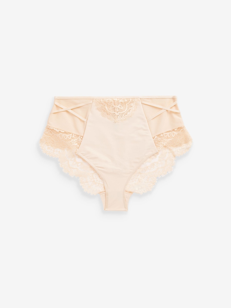 Nude/Pink - Figurformende Spitzenslips, 2er-Pack - Bild 2 von 3 Nude/Pink - Figurformende Spitzenslips, 2er-Pack - Bild 2 von 3