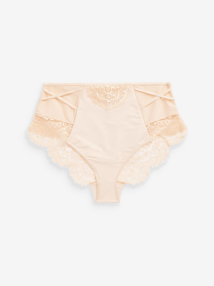 Nude/Pink - Figurformende Spitzenslips, 2er-Pack - Bild 3 von 3 Nude/Pink - Figurformende Spitzenslips, 2er-Pack - Bild 3 von 3