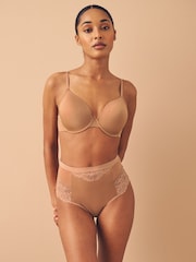 Caramel Nude Tummy Control Light Shaping High Waist Thongs 2 Pack - Image 2 of 6