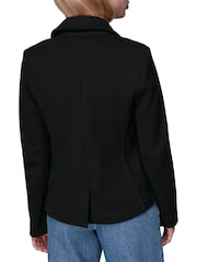 Whistles Black 100% Cotton Slim Jersey Jacket - Image 2 of 3