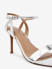 Silver Regular/Wide Fit Forever Comfort® Strappy Skinny Heel Sandals - Image 6 of 6