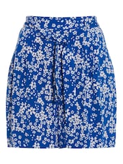 M&co Geblümte Shorts, Blau - Bild 5 von 5