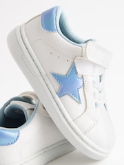 White Elastic Lace Single Strap Trainers - Image 1 of 7