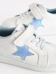 White Elastic Lace Single Strap Trainers - Image 4 of 7