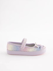 Purple Unicorn Standard Fit (F) Mary Jane Shoes - Image 1 of 5
