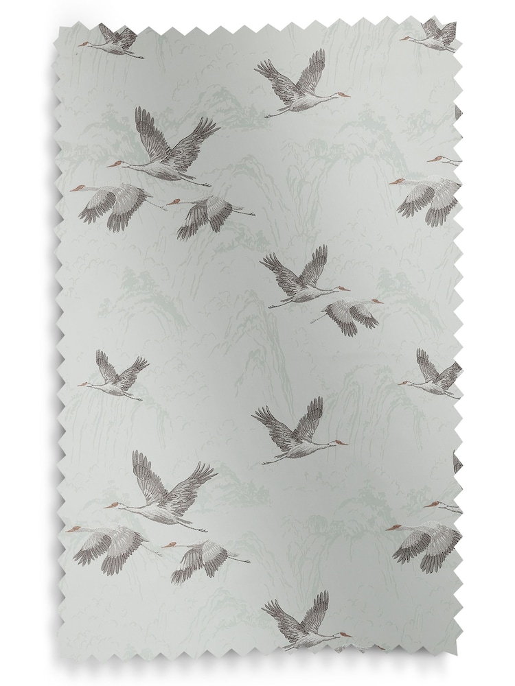 Laura Ashley Duck Egg Blue Animalia Embroidered Made To Measure Curtains - Image 9 of 9
