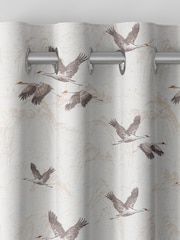 Laura Ashley Grey Animalia Embroidered Made To Measure Curtains - Image 5 of 6