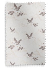 Laura Ashley Grey Animalia Embroidered Made To Measure Curtains - Image 6 of 6