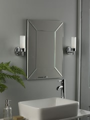 Laura Ashley Chrome Howard Bathroom Wall Light - Image 1 of 3