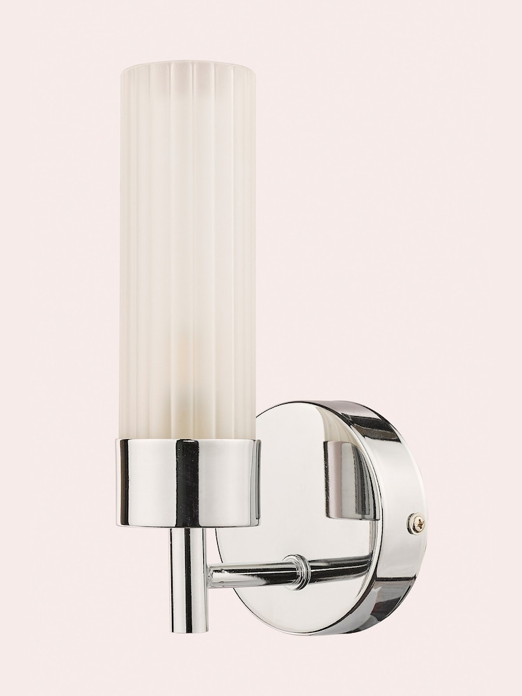 Laura Ashley Chrome Howard Bathroom Wall Light - Image 2 of 3