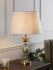 Laura Ashley Gold Penelope Pineapple Table Lamp Base - Image 1 of 3