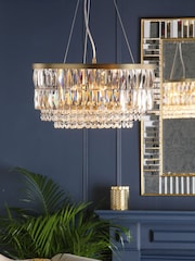 Laura Ashley Brass Rhosill 4 Light Ceiling Light - Image 1 of 5