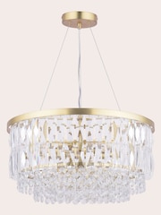 Laura Ashley Brass Rhosill 4 Light Ceiling Light - Image 3 of 5