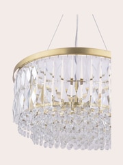 Laura Ashley Brass Rhosill 4 Light Ceiling Light - Image 4 of 5