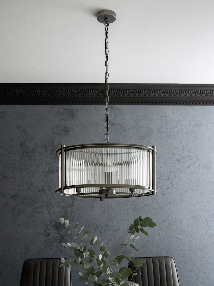 Pewter Hertford 3 Light Chandelier Light - Image 2 of 6