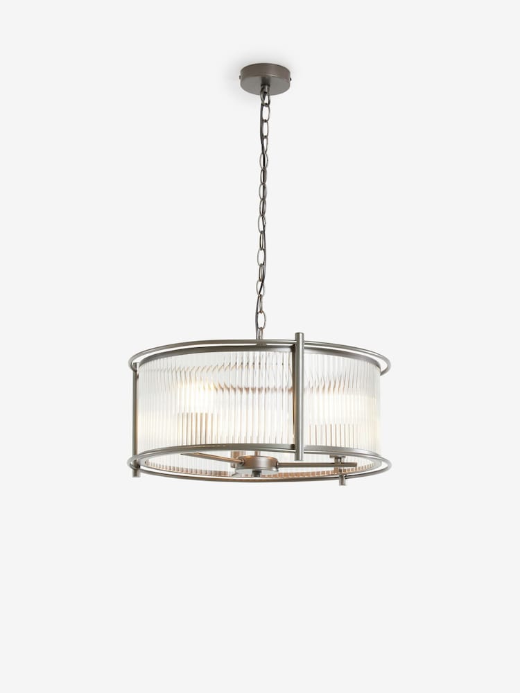 Pewter Hertford 3 Light Chandelier Light - Image 6 of 6 Pewter Hertford 3 Light Chandelier Light - Image 6 of 6