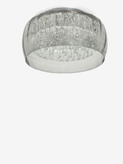 Smoke Grey Chelsea 3 Light Flush Ceiling Light - Image 4 of 7