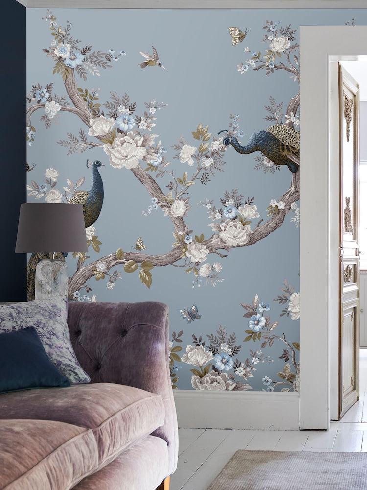 Laura Ashley Blue Belvedere 3M Mural - Image 1 of 4