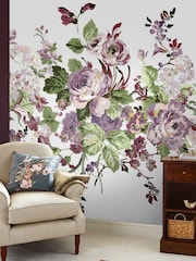 Laura Ashley Purple Rosemore 3M Mural - Image 1 of 4