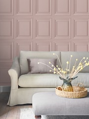 Laura Ashley Blush Pink Redbrook 10M Wallpaper - Image 1 of 4
